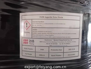 China F420 NH1420 Polyaspartic Polyurea Resin Slight Yellow Liquid supplier